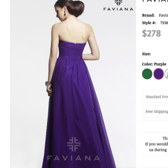 NWT Faviana Strapless Long Sweetheart Gown FLAWED Women's Size 0 - Picture 12 of 12